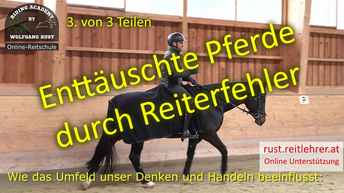 F128 3. Teil Reiterfehler die Pferde enttäuschen und so zu einem Problem für Pferde werden.